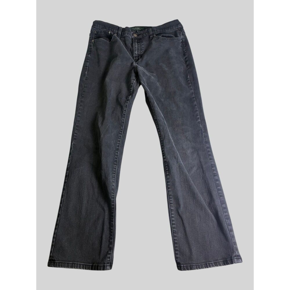 Lauren Jeans Co Ralph Lauren Classic Straight Black Jeans Women's 12